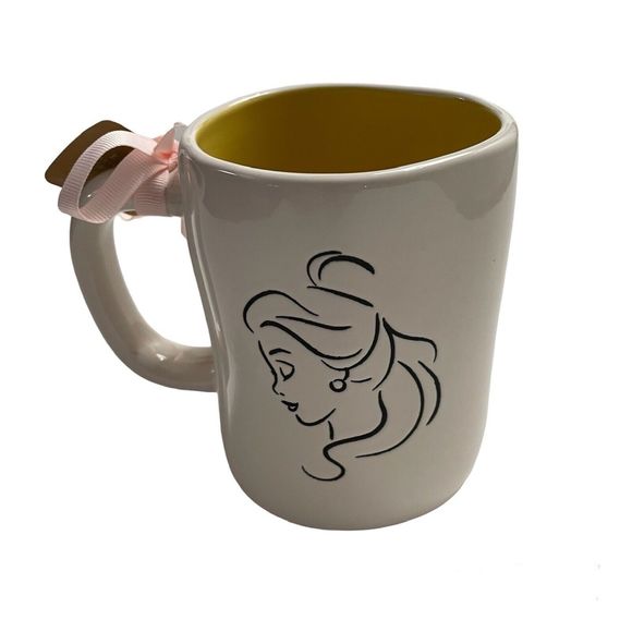 Rae Dunn DISNEY PRINCESS Beauty & the Beast  Double Sided Mug -- Beauty -- Belle - Picture 2 of 6